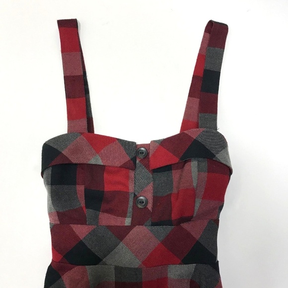 *sold* Forever 21 Plaid Grunge Skater Dress - Picture 3 of 6